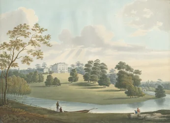 Patshull House: pintura em aquarela, nd [1826]
