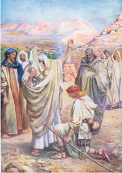 David annointed King, do livro bíblico publicado por Thomas Nelson, c.1950