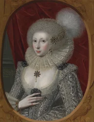 Retrato de uma Mulher, possivelmente Elizabeth Pope (ca. 1585; vivendo 1624)