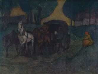 Uma estrada secundária na Polônia, c1901, 1905
