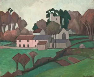 Igreja de Clayhidon (óleo sobre tela)