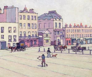 The Weigh House, Cumberland Market, c.1914 (óleo sobre tela)
