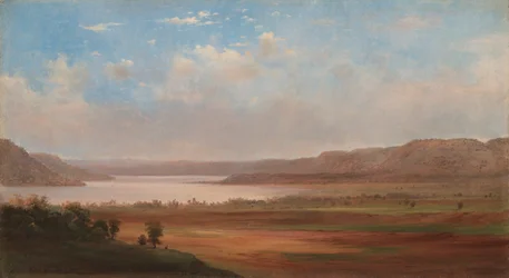 Vista do lago Pepin, Minnesota, 1862.