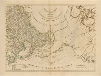 Mapa de 1775 - Os Descobrimentos Russos, do Mapa Publicado pela Academia Imperial de São Petersburgo