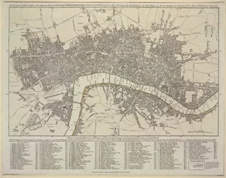 Um plano de Londres, Westminster e Southwark