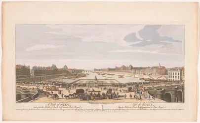 Vista do Pont Neuf sobre o rio Sena em Paris, visto em direcção ao Pont Royal
Uma vista de Paris, tirada do meio da Pont Neuf em direcção à Pont Royal (...) (título sobre o objecto)
Paris (título da série)