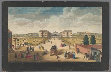 Vista do Foundling Hospital em Londres Uma vista do Foundling Hospital (título no objeto) Londres (título da série)