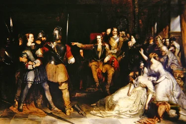 Claverhouse ordenando que Morton seja alvejado (óleo sobre tela)