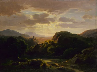 Lembranças de uma cena perto de Auerbach, ca. 1856.