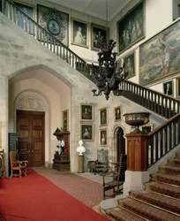 Vista, escadaria, corredor, 1812-15