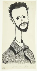 Retrato do pintor e ceramista Chr. Joaquim (1870-1943)