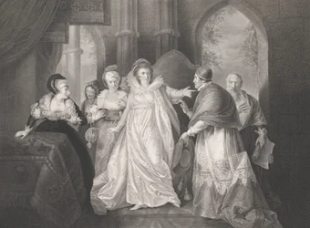Rainha Catarina, Cardeal Wolsey e Cardeal Campeius Sha..., publicado pela primeira vez em 1796, reeditado em 1852.