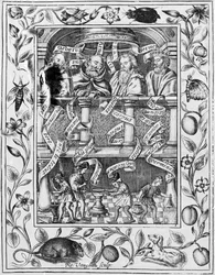 Grandes alquimistas inspiram trabalho no laboratório da Theatrum Chemicum Britannicum, 1652