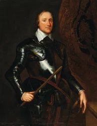 Retrato de Oliver Cromwell 1599-1698.