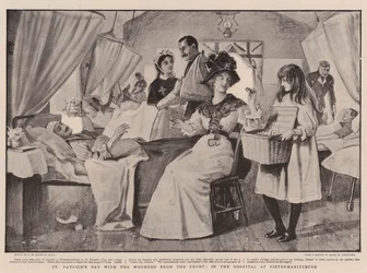Dia de São Patrício com os feridos da frente, no hospital de Pietermaritzburg