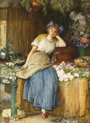 A menina de flor da Alsácia, 1900