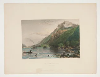 Black Mountain (Lago George), ilustração para Nathaniel Parker Willis