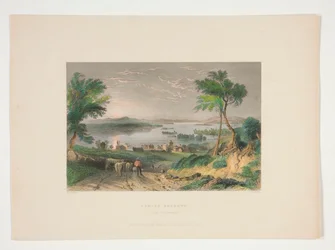 Centre Harbour, Lago Winnipesaukee, ilustração para Nathaniel Parker Willis