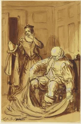 Falstaff und Frau Ford (Szene aus Die lustigen Weiber von Windsor, 4.2)