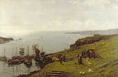 Sobre o mar iluminado pelo sol