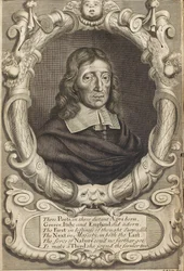Retrato de John Milton 1608-1674. Frontispício do Paraíso Perdido, 1688.