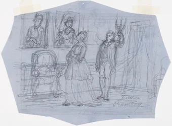 Sra. Ramsay. Ilustração para o poema A Visão do Viajante nas Histórias do Alferes Stål