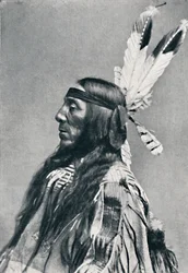 Vista de perfil de um Sioux, 1912