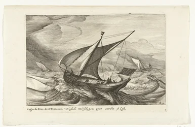 Ferries frísios
Vriesche Veerschepen groot omtrent 38 Last / Cague de Frise. De 38 Tonneaux (título sobre o objecto)
Tipos de navios holandeses, 1627 (título da série)
Navires Diversos Don ton se sert dans les Provinces Unies / Icones Variarum Navium Ho