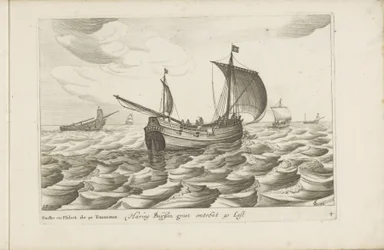 Haringbuizen
Haring buyssen groot omtrent 40 Last / Buche ou flibot de 40 tonneaux (título sobre o objecto)
Diversos navios utilizados nas Províncias Unidas / Icones variarum navium Hollandicarum quarum usus maximè in aquis interioribus regionis (série