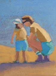 Matchy Match, 2023 (óleo sobre papel)