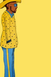 Homem do fato amarelo, 2022 (digital)