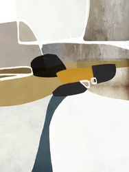 Formas abstratas com tons terrosos