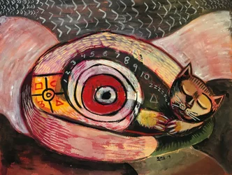 Sweet Dreams, c.2019 (guache sobre papel)