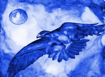 Voo da Lua do Falcão Azul