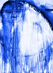 Abstrato Azul Fluido