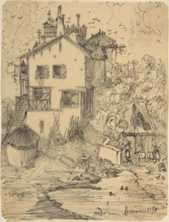 Uma rústica casa de campo