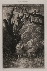 Morte e a jovem mãe, 1861.
