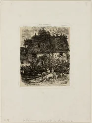 A casa de fazenda com telhado de palha, da Revue Fantaisiste