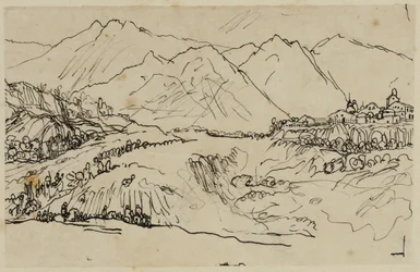 Aldeia nas montanhas