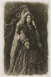 Mulher fantasiada de Medieval