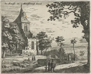 Igreja de Maarsseveen De Masse e Maarsseveense Kerck (título no objeto) Paisagens nas províncias da Holanda e Utrecht (título da série)