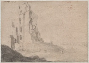 Ruína da casa Ter Kleef perto de Haarlem