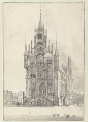 Vista da Câmara Municipal, Gouda