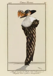 Prato 36 de "Costumes Parisiens" (trajes parisienses)