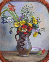 Summer Flowers, c.1922 (óleo a bordo)
