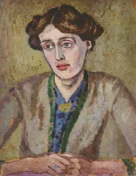 Virginia Woolf (1882-1941) (óleo a bordo)