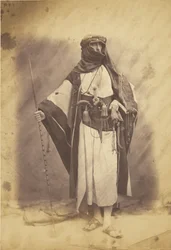 Chefe árabe no quartel-general turco.