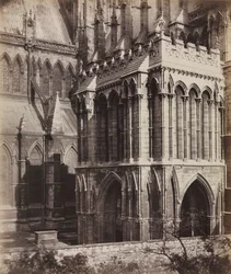 Catedral de Lincoln: Alpendre da Galiléia, c. 1857