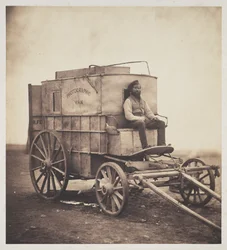 A van do fotógrafo com Marcus Sparling na Crimeia, 1855