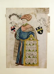 John Gedney in the Robes of the City Alderman, c.1450 (aguarela sobre papel)